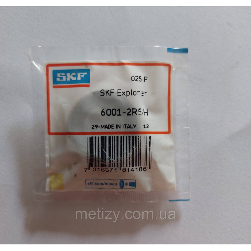 Підшипник 6001-RS (180101) 12x28x8 SKF